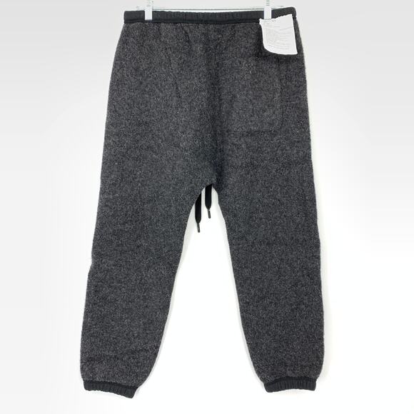 R13 Surplus Dropped Crotch Sweatpants Mens Size Medium Gray Black Jogger NEW - Picture 2 of 8
